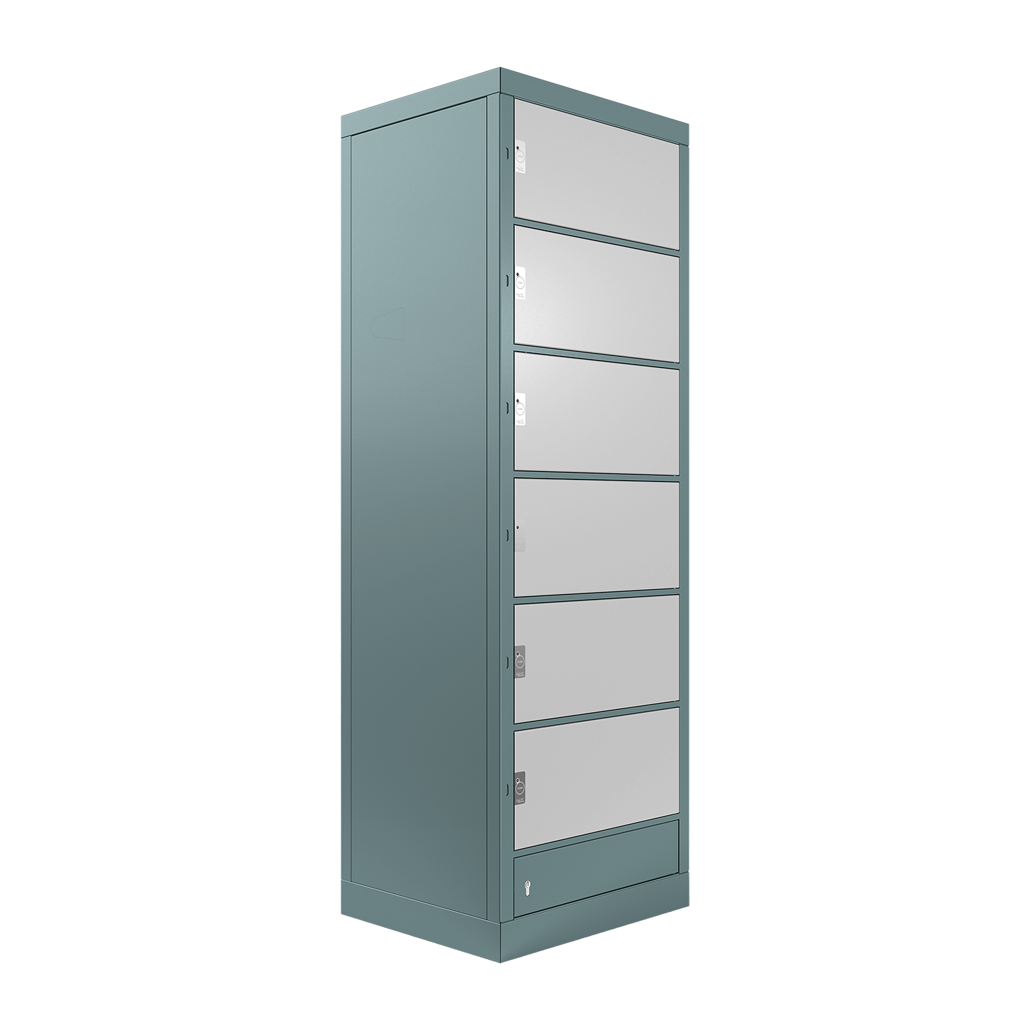 locker Fachanlage, L Größe, mit 6 Fächern für eine sichere Verwahrung