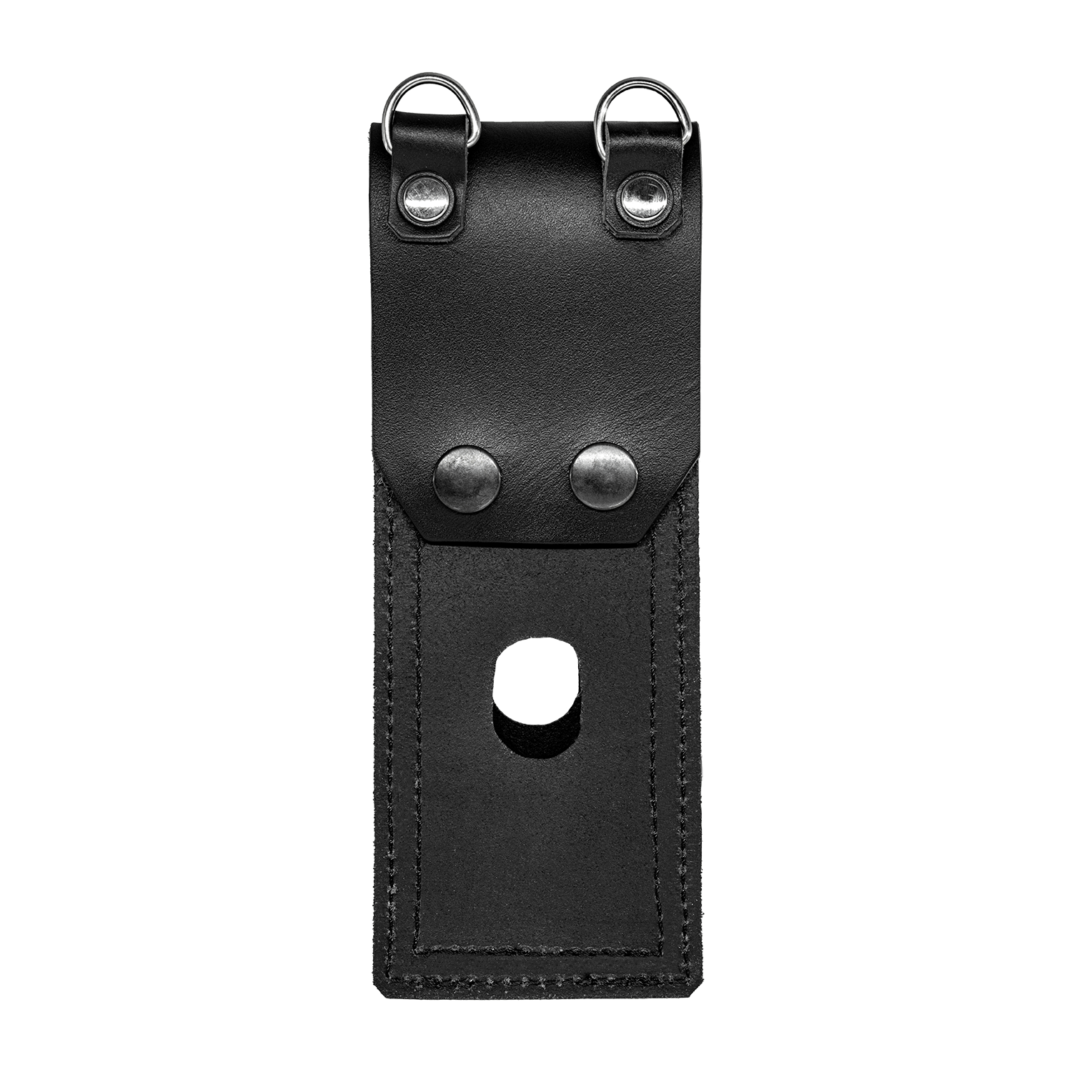 Schwarze Gürteltasche aus Leder für Datensammler