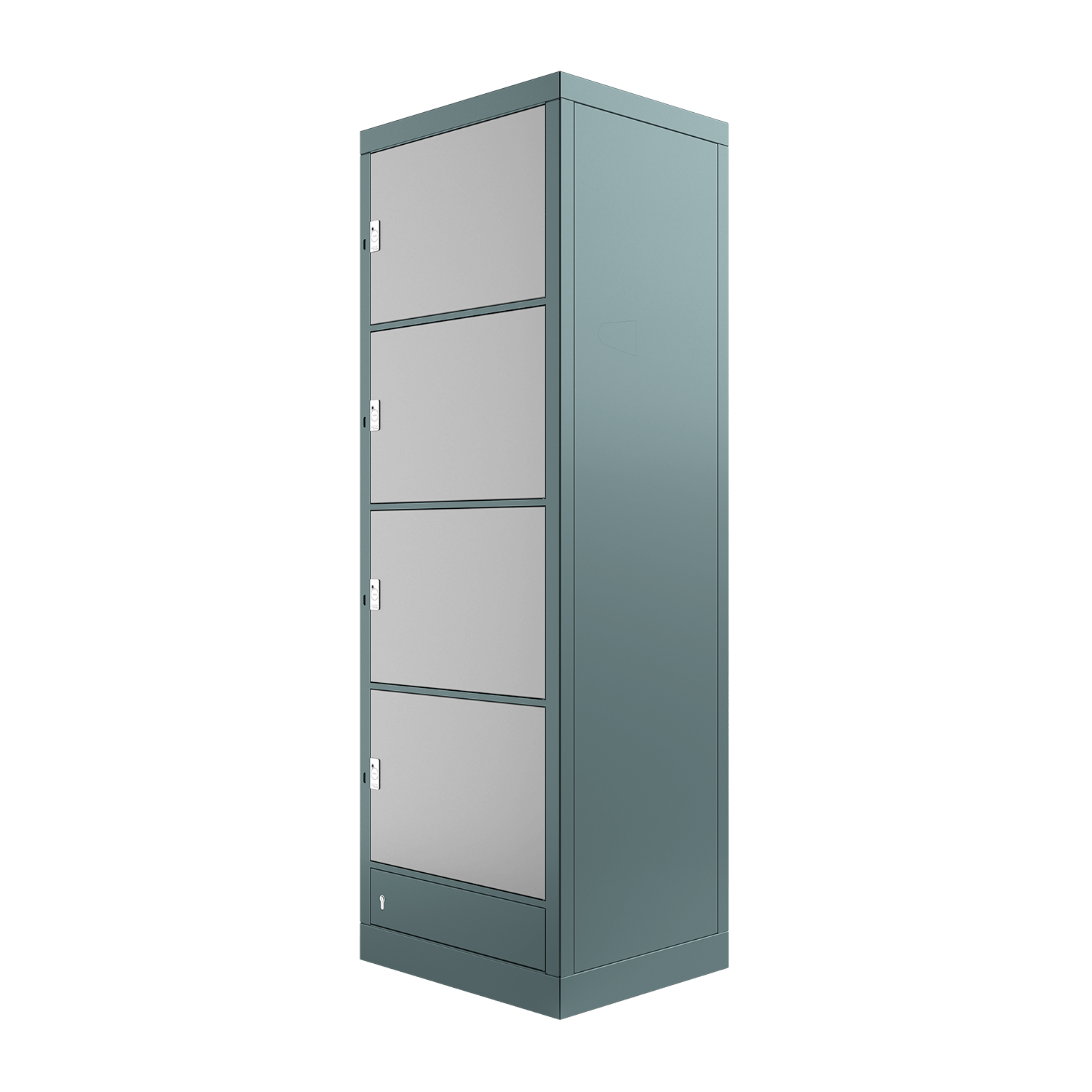 locker Fachanlage, L Größe, mit 4 Fächern für eine sichere Verwahrung