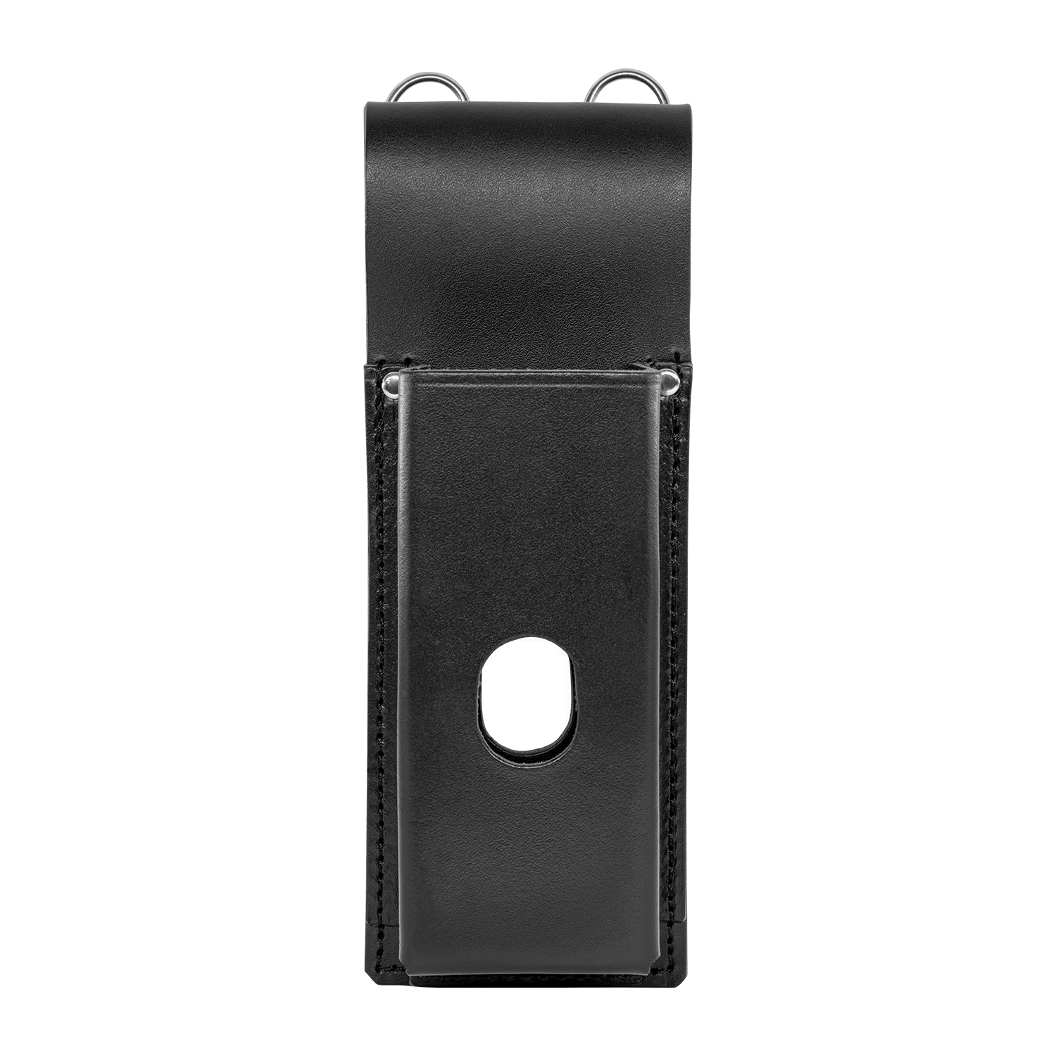 Schwarze Gürteltasche aus Leder für Datensammler