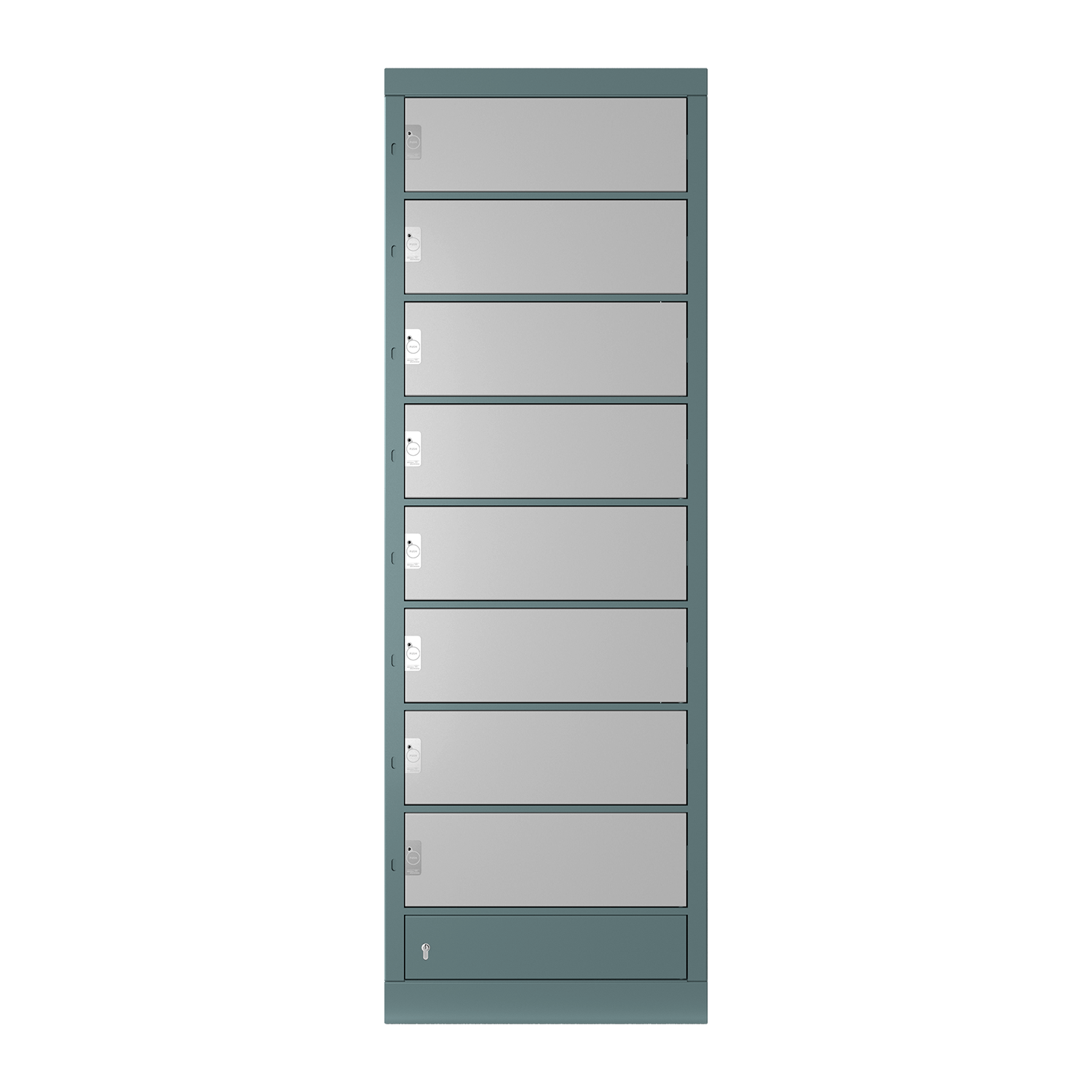 locker Fachanlage, L Größe, mit 8 Fächern für eine sichere Verwahrung