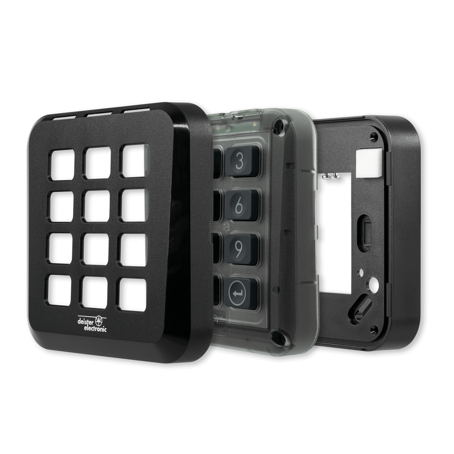Set KPT6/5 / 125kHz, LEGIC und MIFARE (ISO14443 A/B) / ATS6-15 / CKS6, EU, schwarz
