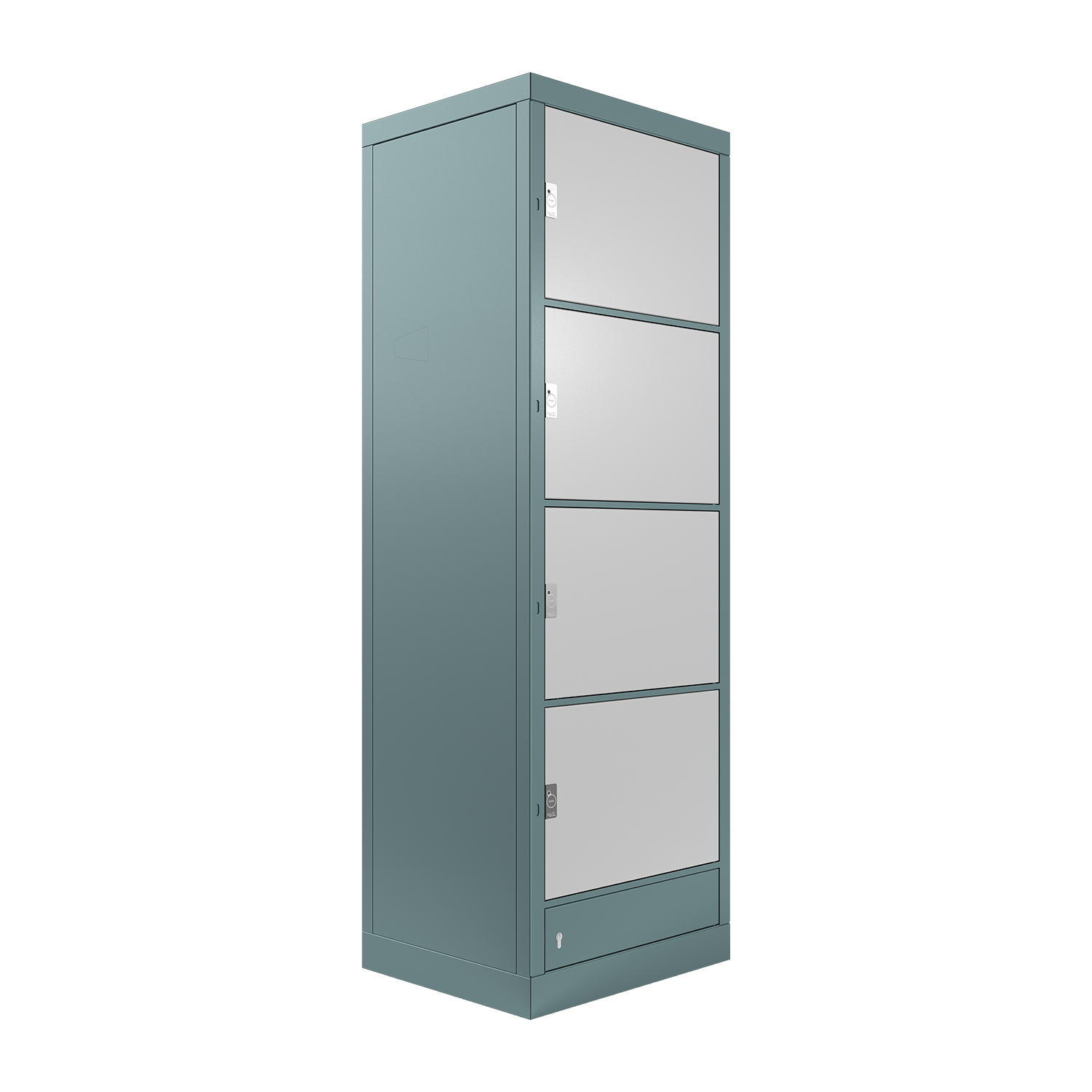 locker Fachanlage, L Größe, mit 4 Fächern für eine sichere Verwahrung
