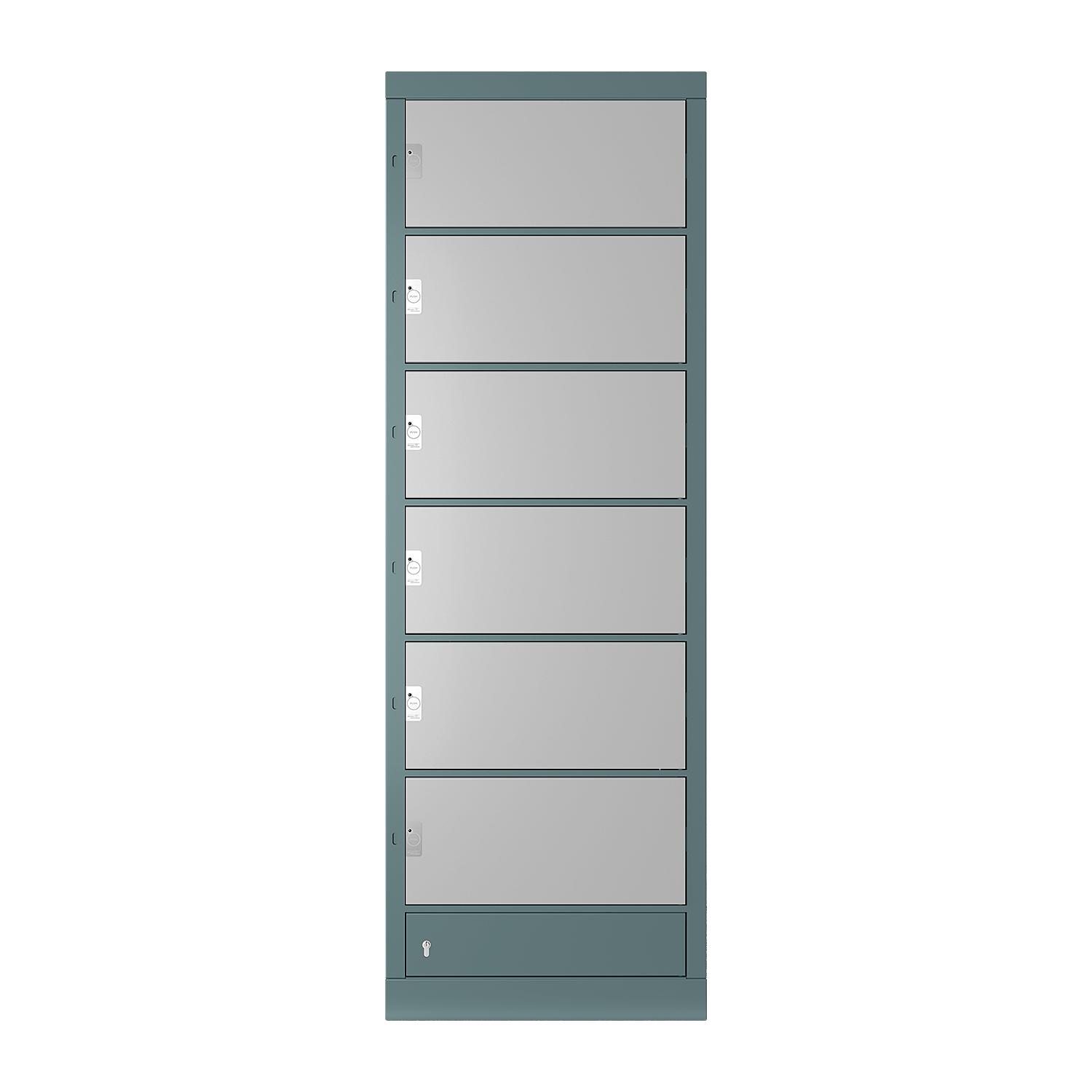 locker Fachanlage, L Größe, mit 6 Fächern für eine sichere Verwahrung