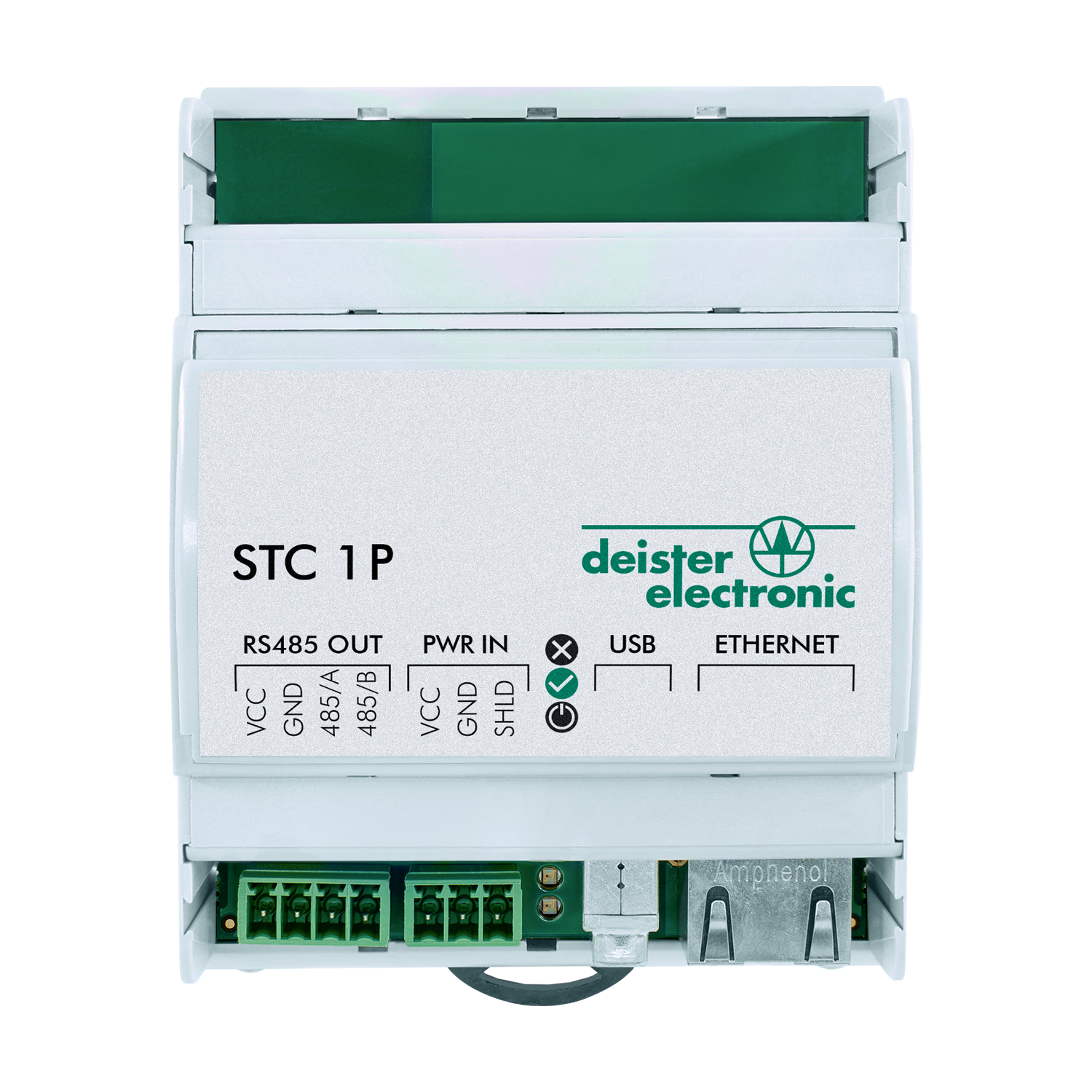 STC1 P Gateway Steuergerät, DIN-Schiene
TCP/IP mit POE
1 RS485-Anschluss
