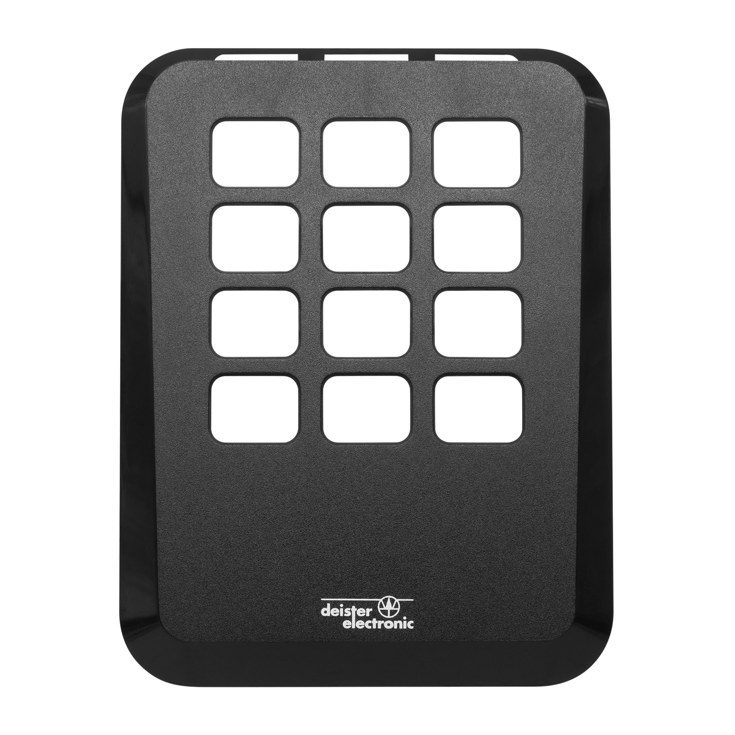 CKL 6 schwarzes Cover für Zutrittskontrollleser mit Keypad in der lang Version
